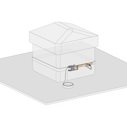 Sangle d'ancrage pour skydome ou cheminée