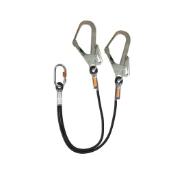 Longe de retenue double