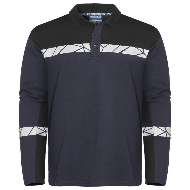 Polo piqué Progression manches longues