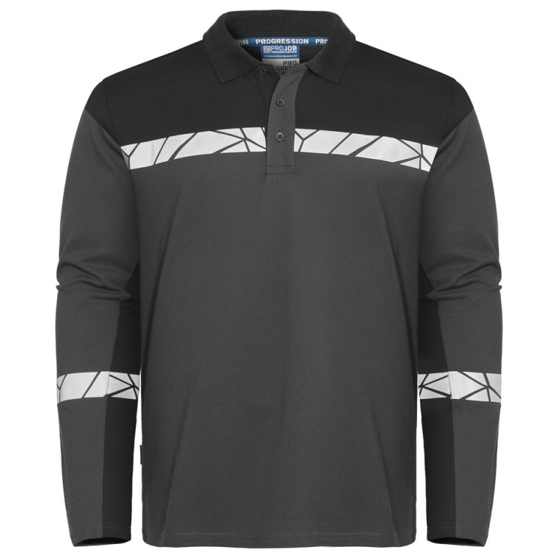 Polo piqué Progression manches longues