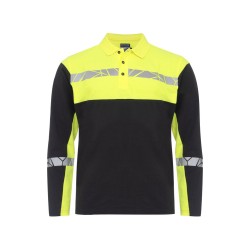 Polo piqué Progression manches longues