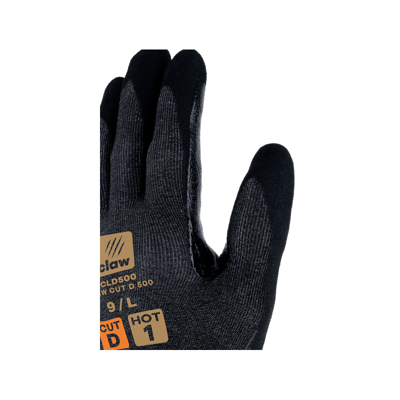 Gant anticoupure D jauge 18 enduit nitrile sandy