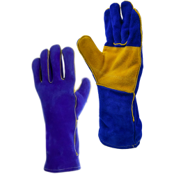 Gants soudeur bleu