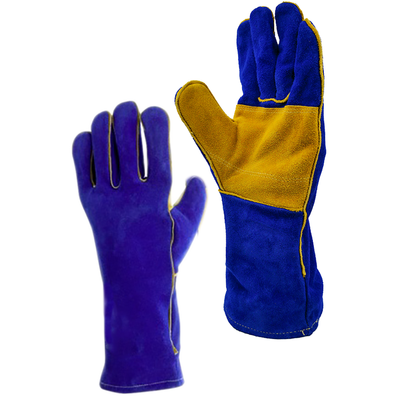 Gants soudeur bleu