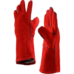 Gants soudeur rouge