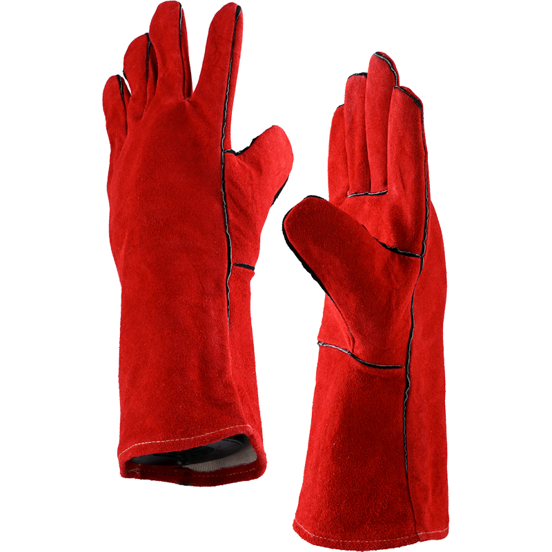 Gants soudeur rouge