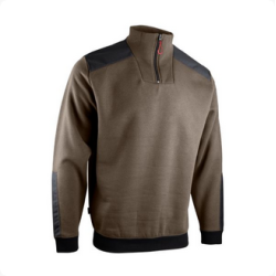 Sweat molleton renforcé avec col camionneur