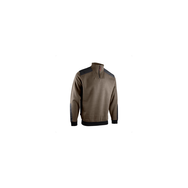 Sweat molleton renforcé avec col camionneur