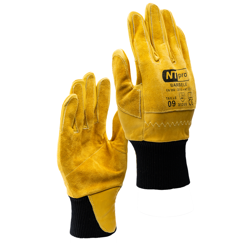 Gants cuir special barbele
