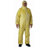 Combinaison 65g Type 4 'TAPE SEAM' SMS jaune, cagoule