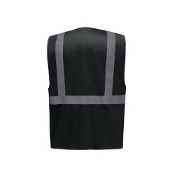 Gilet haute visibilité multipoches et zippé