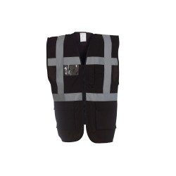 Gilet haute visibilité multipoches et zippé