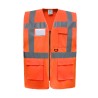 Gilet haute visibilité multipoches et zippé