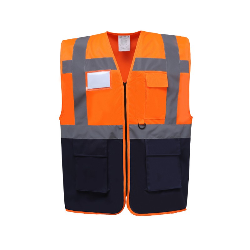 Gilet haute visibilité multipoches et zippé
