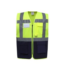 Gilet haute visibilité multipoches et zippé