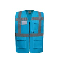 Gilet haute visibilité multipoches et zippé