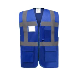 Gilet haute visibilité multipoches et zippé