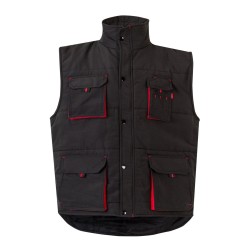 Gilet matelassé bicolore multipoches