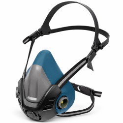 Demi-masque avec connexion rapide double filtre