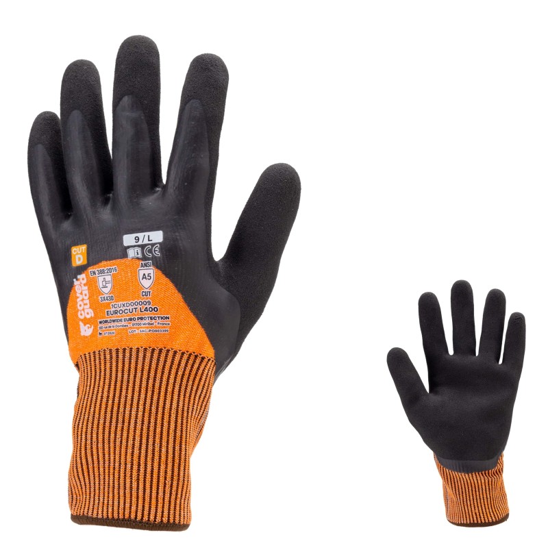 Gant anti coupure double enduction 3/4 en latex